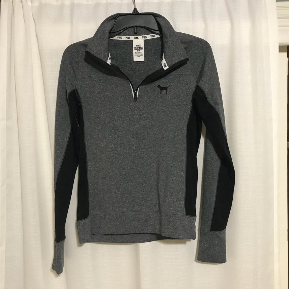 Victoria’s Secret PINK Gray Half Zip Jacket